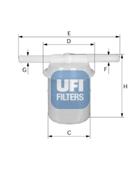 31.005.00 Palivový filtr UFI