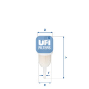 31.009.00 Palivový filtr UFI