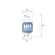 31.010.00 Palivový filtr UFI