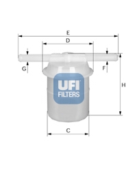 31.018.00 Palivový filtr UFI