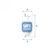 31.028.00 Palivový filtr UFI