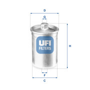 31.506.00 UFI palivový filter 31.506.00 UFI