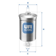 31.507.00 UFI palivový filter 31.507.00 UFI