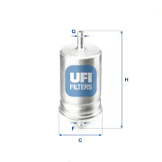 31.510.00 UFI palivový filter 31.510.00 UFI