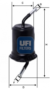 31.520.00 Palivový filtr UFI