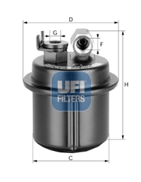 31.535.00 UFI palivový filter 31.535.00 UFI