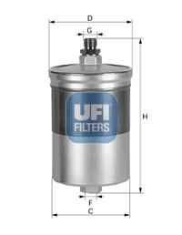 31.563.00 UFI palivový filter 31.563.00 UFI