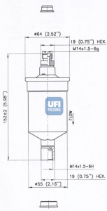 31.675.00 UFI palivový filter 31.675.00 UFI