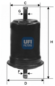 31.727.00 UFI palivový filter 31.727.00 UFI