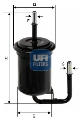 31.751.00 Palivový filtr UFI