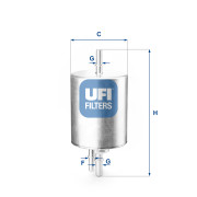 31.830.00 UFI palivový filter 31.830.00 UFI