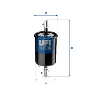 31.843.00 UFI palivový filter 31.843.00 UFI