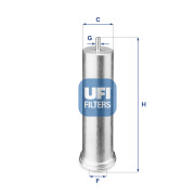 31.851.00 UFI palivový filter 31.851.00 UFI