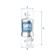 31.855.00 UFI palivový filter 31.855.00 UFI