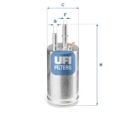 31.951.00 UFI palivový filter 31.951.00 UFI