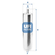 31.985.00 UFI palivový filter 31.985.00 UFI