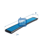 34.121.00 UFI filter vnútorného priestoru 34.121.00 UFI