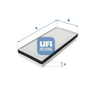 53.012.00 UFI filter vnútorného priestoru 53.012.00 UFI