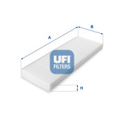 53.014.00 Filtr, vzduch v interiéru UFI