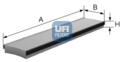 53.016.00 UFI filter vnútorného priestoru 53.016.00 UFI