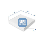 53.039.00 UFI filter vnútorného priestoru 53.039.00 UFI