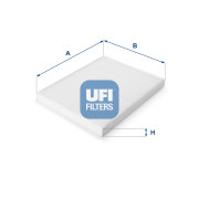 53.052.00 UFI filter vnútorného priestoru 53.052.00 UFI