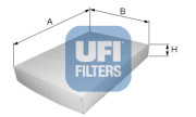 53.097.00 UFI filter vnútorného priestoru 53.097.00 UFI