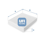 53.102.00 UFI filter vnútorného priestoru 53.102.00 UFI