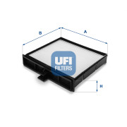 53.106.00 UFI filter vnútorného priestoru 53.106.00 UFI