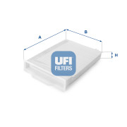 53.107.00 UFI filter vnútorného priestoru 53.107.00 UFI
