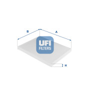 53.124.00 UFI filter vnútorného priestoru 53.124.00 UFI