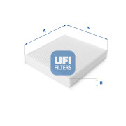 53.129.00 Filtr, vzduch v interiéru UFI