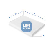 53.146.00 UFI filter vnútorného priestoru 53.146.00 UFI