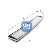 53.158.00 Filtr, vzduch v interiéru UFI