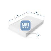 53.161.00 UFI filter vnútorného priestoru 53.161.00 UFI