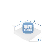 53.210.00 UFI filter vnútorného priestoru 53.210.00 UFI