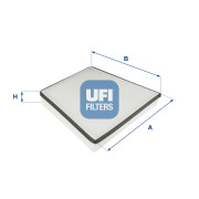 53.245.00 Filtr, vzduch v interiéru UFI