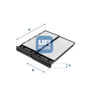 53.258.00 UFI filter vnútorného priestoru 53.258.00 UFI