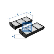 53.274.00 UFI filter vnútorného priestoru 53.274.00 UFI