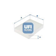 53.275.00 UFI filter vnútorného priestoru 53.275.00 UFI