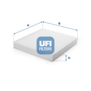 53.298.00 UFI filter vnútorného priestoru 53.298.00 UFI
