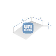 53.322.00 UFI filter vnútorného priestoru 53.322.00 UFI