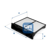 53.329.00 UFI filter vnútorného priestoru 53.329.00 UFI