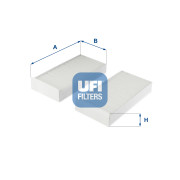 53.332.00 UFI filter vnútorného priestoru 53.332.00 UFI