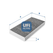54.100.00 UFI filter vnútorného priestoru 54.100.00 UFI