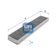 54.119.00 UFI filter vnútorného priestoru 54.119.00 UFI