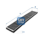 54.121.00 Filtr, vzduch v interiéru UFI