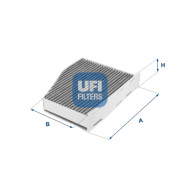 54.124.00 UFI filter vnútorného priestoru 54.124.00 UFI