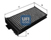 54.125.00 UFI filter vnútorného priestoru 54.125.00 UFI