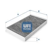 54.145.00 UFI filter vnútorného priestoru 54.145.00 UFI